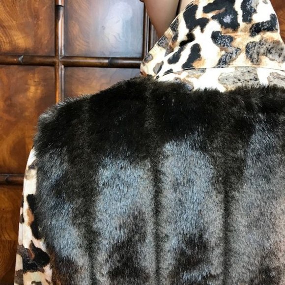 NWOT Mocha Faux Mink Fur Vest - Picture 10 of 15